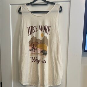 Hike More Graphic Tank Top with fun design in the back